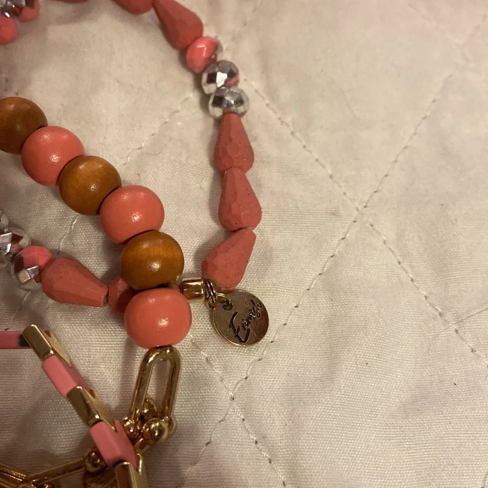 New erimish stretch bracelets. Regular length. This is a beautiful‎ pink stack.